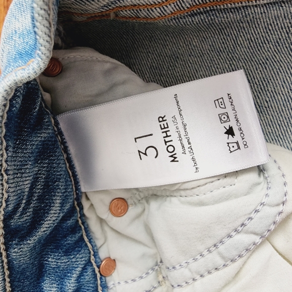 MOTHER NWT High Waisted Rider Skimp Wash: The Confession Trendy Stylish Size 31 - Picture 6 of 13